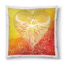 Sonja Ariel von Staden Kunstdruck Kissen / 40x40 cm Herzbild: Phönix-Herz - Kunstdruck