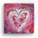 Sonja Ariel von Staden Kunstdruck Leinwand / 20x20 cm Herzbild: Power Liebe II - Kunstdruck