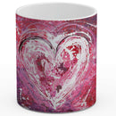 Sonja Ariel von Staden Kunstdruck Tasse / 325 ml Herzbild: Power Liebe II - Kunstdruck