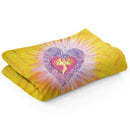 Sonja Ariel von Staden Kunstdruck Decke / 150x100 cm Herzbild: Pure Liebeskraft der Schöpferquelle - Kunstdruck