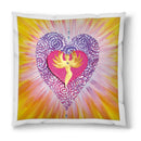 Sonja Ariel von Staden Kunstdruck Kissen / 40x40 cm Herzbild: Pure Liebeskraft der Schöpferquelle - Kunstdruck