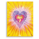 Sonja Ariel von Staden Kunstdruck Leinwand / 40x30 cm Herzbild: Pure Liebeskraft der Schöpferquelle - Kunstdruck