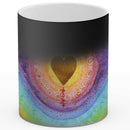 Sonja Ariel von Staden Kunstdruck Tasse / 325 ml (Thermoeffekt) Herzbild: Regenbogenherz - Kunstdruck