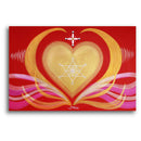 Sonja Ariel von Staden Kunstdruck Poster / 60x40 cm Herzbild: SchöpfungsLicht Macht des Herzens - Kunstdruck