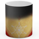 Sonja Ariel von Staden Kunstdruck Tasse / 325 ml (Thermoeffekt) Herzbild: SchöpfungsLicht Macht des Herzens - Kunstdruck