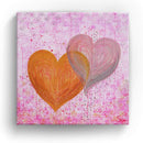 Sonja Ariel von Staden Kunstdruck Leinwand / 20x20 cm Herzbild: Seelen Liebe - Kunstdruck