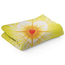 Sonja Ariel von Staden Kunstdruck Decke / 150x100 cm Herzbild: Sonnenherz - Kunstdruck