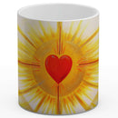 Sonja Ariel von Staden Kunstdruck Tasse / 325 ml (Variation 2) Herzbild: Sonnenherz - Kunstdruck