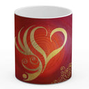 Sonja Ariel von Staden Kunstdruck Tasse / 325 ml Herzbild: Tiefe Liebe - Kunstdruck