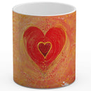 Sonja Ariel von Staden Kunstdruck Tasse / 325 ml Herzbild: Vertrauen in die Liebe - Kunstdruck