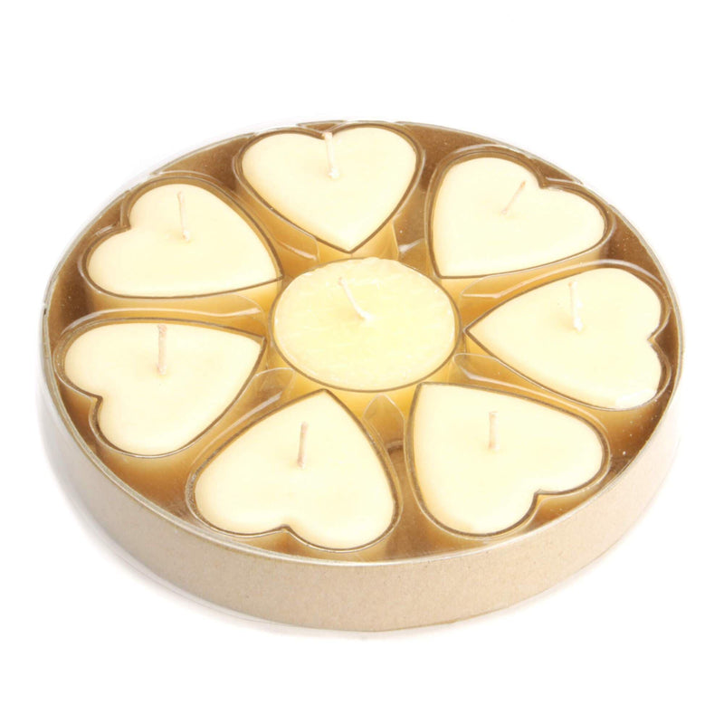 aqasha® Kerze Herzförmige Teelichter Jasmin