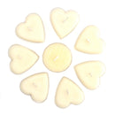 aqasha® Kerze Herzförmige Teelichter Jasmin