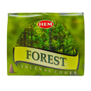HEM Forest, Wald Räucherkegel, 10 Kegel, 3cm, Brenndauer 20min