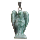 aqasha® Anhänger Indischer Achat - Halskette - Engel (3,6x2,2 cm)