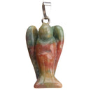 aqasha® Indischer Achat - Halskette - Engel (3,6x2,2 cm)