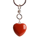 aqasha® Jaspis - Schlüsselanhänger - Herz (3x2 cm)