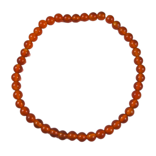 Karneol-Perlen Armband (Ø 4 mm)