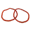 Karneol-Perlen Armband (Ø 4 mm)