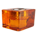 aqasha® Kerzenhalter - Glas - Solarplexuschakra - gelb (4,5x3,5 cm, Öffnung: Ø = 2,2 cm)