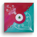 Sonja Ariel von Staden Kunstdruck Leinwand / 20x20 cm Kraftbild: Ankommen - Kunstdruck