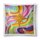 Sonja Ariel von Staden Kunstdruck Kissen / 40x40 cm Kraftbild: Dein Schutzengel erinnert dich - Leuchte - Kunstdruck