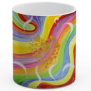 Sonja Ariel von Staden Kunstdruck Tasse / 325 ml (Variation 1) Kraftbild: Dein Schutzengel erinnert dich - Liebe - Kunstdruck