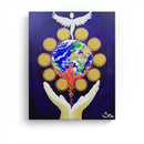 Sonja Ariel von Staden Kunstdruck Leinwand / 40x30 cm Kraftbild: Die Matrix schmilzt - Kunstdruck