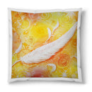 Sonja Ariel von Staden Kunstdruck Kissen / 40x40 cm Kraftbild: Engelfeder der Lebenskraft - Kunstdruck