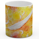 Sonja Ariel von Staden Kunstdruck Tasse / 325 ml (Variation 1) Kraftbild: Engelfeder der Lebenskraft - Kunstdruck