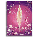 Sonja Ariel von Staden Kunstdruck Leinwand / 40x30 cm Kraftbild: Engelfeder der Mandelblüten - Kunstdruck