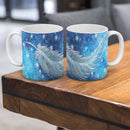 Sonja Ariel von Staden Kunstdruck Tasse / 325 ml Kraftbild: Engelfeder der Sternenklarheit - Kunstdruck