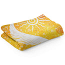 Sonja Ariel von Staden Kunstdruck Decke / 150x100 cm Kraftbild: Engelfeder Sonnenkraft - Kunstdruck