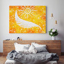 Sonja Ariel von Staden Kunstdruck Kraftbild: Engelfeder Sonnenkraft - Kunstdruck