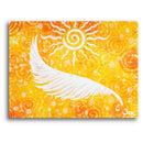 Sonja Ariel von Staden Kunstdruck Poster / 40x30 cm Kraftbild: Engelfeder Sonnenkraft - Kunstdruck