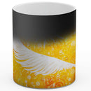 Sonja Ariel von Staden Kunstdruck Tasse / 325 ml (Thermoeffekt) Kraftbild: Engelfeder Sonnenkraft - Kunstdruck