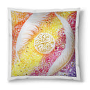 Sonja Ariel von Staden Kunstdruck Kissen / 40x40 cm Kraftbild: Engelfedern der Seele - Kunstdruck