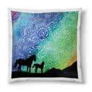 Sonja Ariel von Staden Kunstdruck Kissen / 40x40 cm Kraftbild: Entspannte Morgenstunde - Kunstdruck