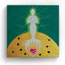 Sonja Ariel von Staden Kunstdruck Leinwand / 20x20 cm Kraftbild: Erdung - Kunstdruck