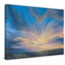 Sonja Ariel von Staden Kunstdruck Leinwand / 40x30 cm Kraftbild: Flammenhimmel - Kunstdruck