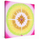 Sonja Ariel von Staden Kunstdruck Leinwand / 20x20 cm Kraftbild: Herzchakra Lotus - Kunstdruck