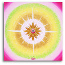 Sonja Ariel von Staden Kunstdruck Poster / 50x50 cm Kraftbild: Herzchakra Lotus - Kunstdruck