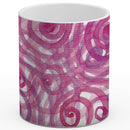 Sonja Ariel von Staden Kunstdruck Tasse / 325 ml Kraftbild: Herzchakra-Spiralen - Selbstliebe - Kunstdruck