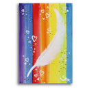 Sonja Ariel von Staden Kunstdruck Kraftbild: Kleine Regenbogen-Feder - Kunstdruck