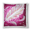 Sonja Ariel von Staden Kunstdruck Kissen / 40x40 cm Kraftbild: Kleine ZauberFeder - Kunstdruck