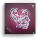 Sonja Ariel von Staden Kunstdruck Leinwand / 20x20 cm Kraftbild: Kommuniziere in Liebe - Kunstdruck