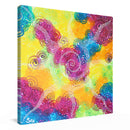 Sonja Ariel von Staden Kunstdruck Leinwand / 20x20 cm Kraftbild: Kraftsonne der Lebensfreude - Kunstdruck