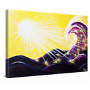 Sonja Ariel von Staden Kunstdruck Leinwand / 30x20 cm Kraftbild: Lichtwelle - Kunstdruck