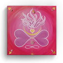 Sonja Ariel von Staden Kunstdruck Leinwand / 20x20 cm Kraftbild: Liebe trägt dich - Kunstdruck