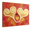 Sonja Ariel von Staden Kunstdruck Leinwand / 40x30 cm Kraftbild: Liebevolle Zweisamkeit - Kunstdruck