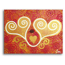 Sonja Ariel von Staden Kunstdruck Poster / 40x30 cm Kraftbild: Liebevolle Zweisamkeit - Kunstdruck